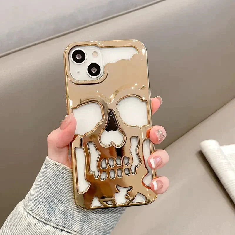 iPhone 13 Hollow Skull Design Case