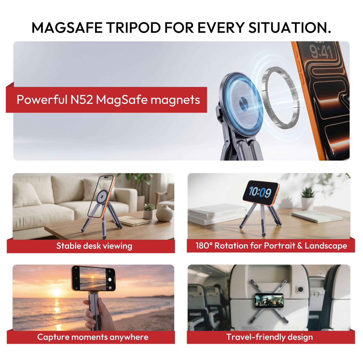 3-in-1 MagSafe Stand: Laptop Riser, Phone & Tablet Stand, photo 3