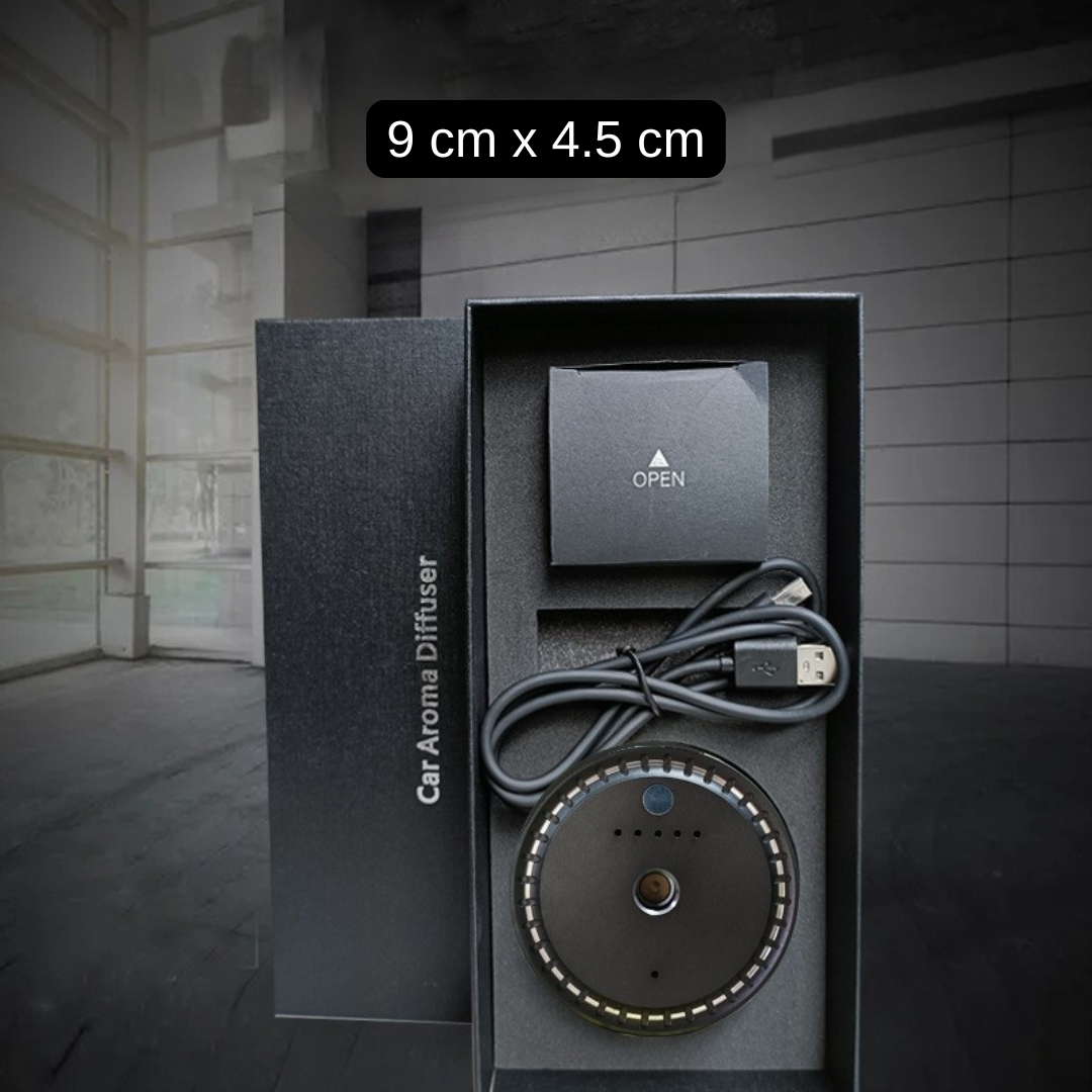 Smart Ultrasonic Car Air Freshener with Adjustable Fragrance Control