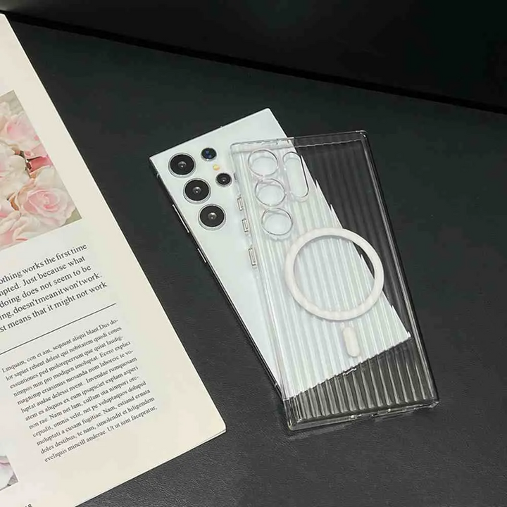 Galaxy S25 Ultra Zig-Zag Crystal Shield MagSafe Case