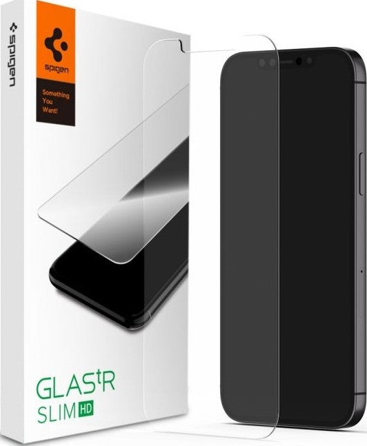 Spigen SLIM HD Tempered Glass Screen Protector Guard For Iphone 15 Pro Smartphone - 1 Pack