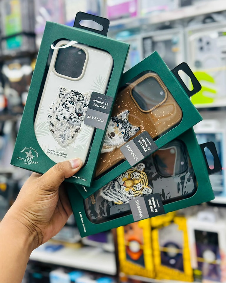 iPhone 15 Pro Max Savanna Series Santa Barbara Leather Case - Wolf