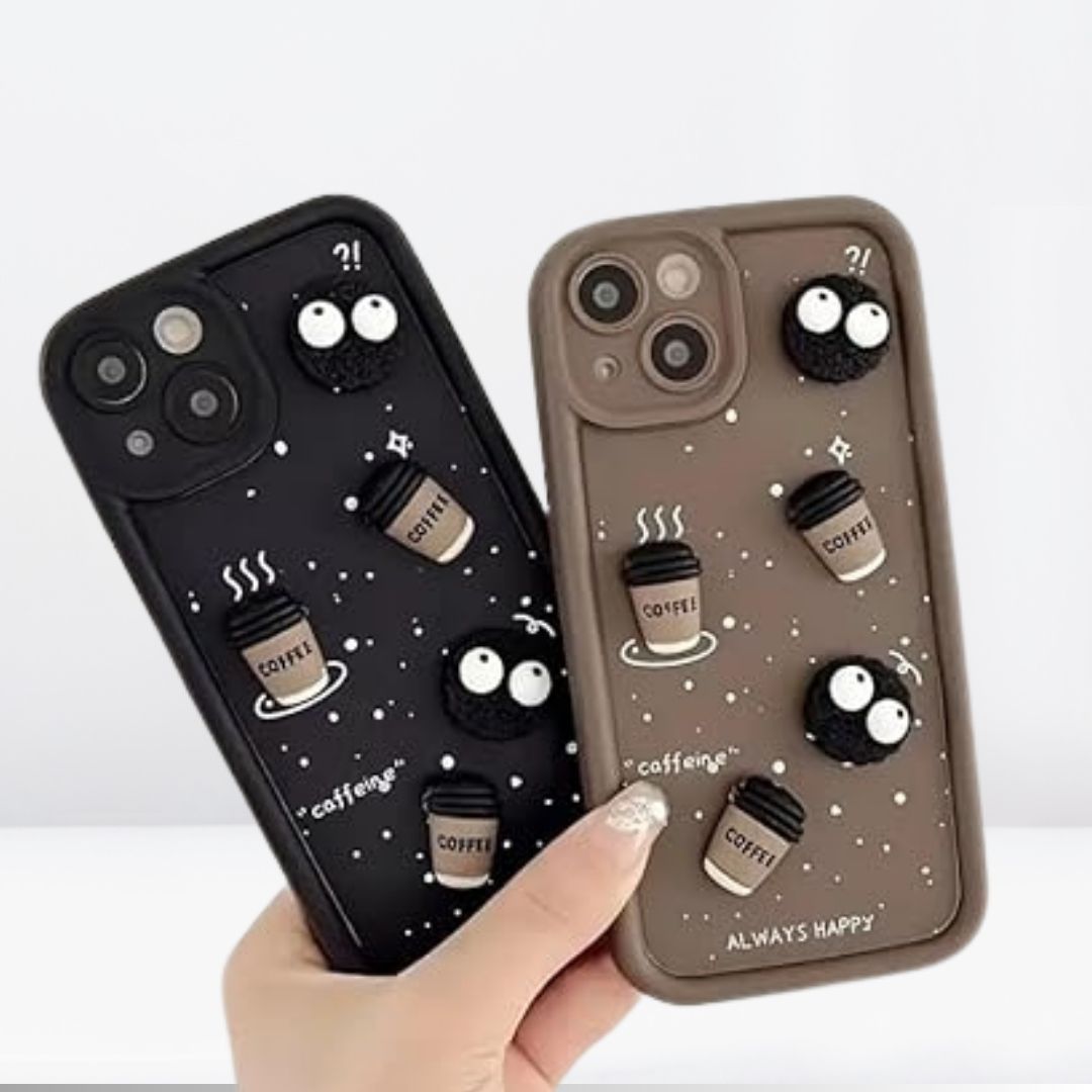 3D Silicone Cute Coffee Case for iPhone 11/12/13 series