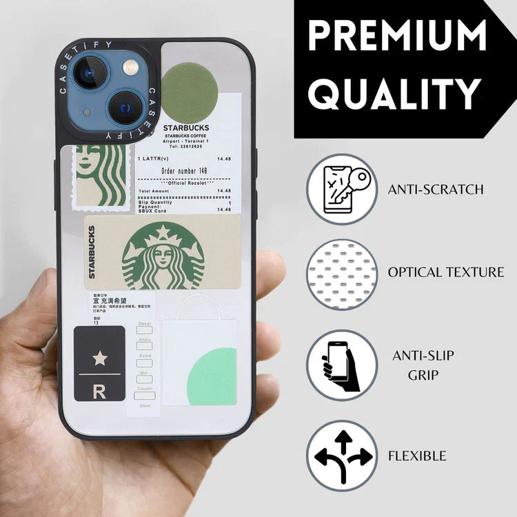 iPhone 13 Starbucks Reflective Mirror Case