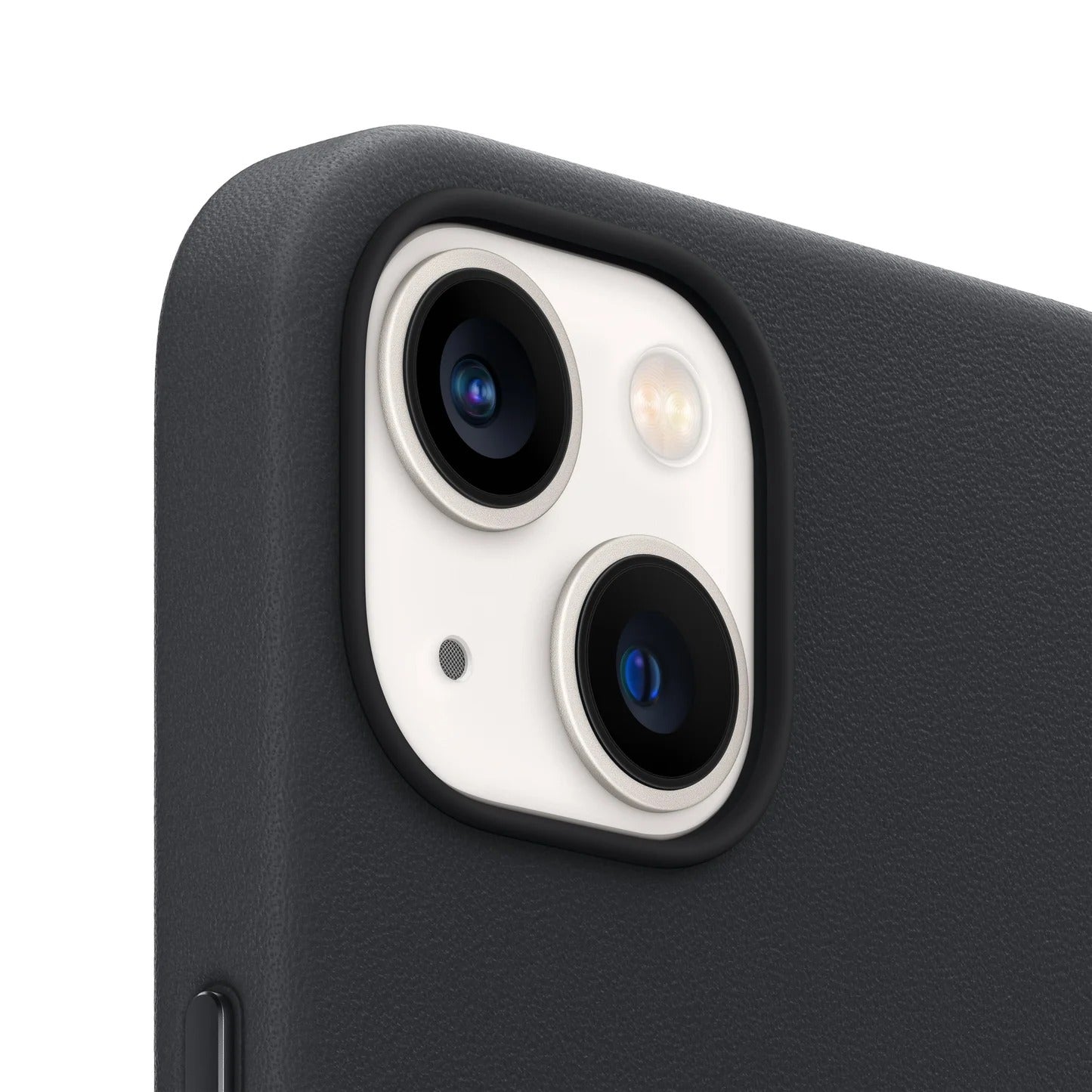 iPhone 14 Leather Back Cover Case with MagSafe – Black