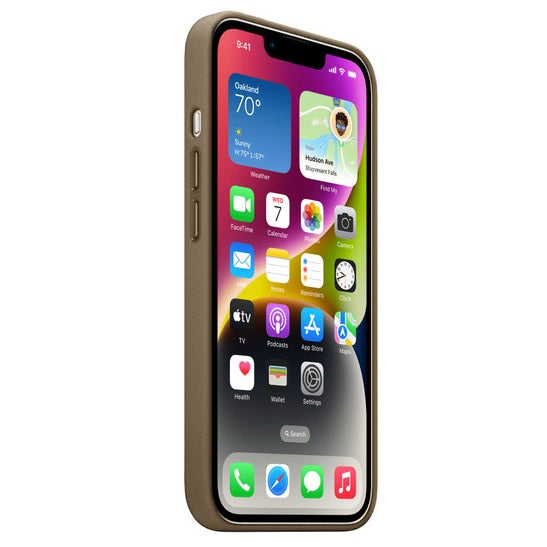 iPhone 13 Pro Max Leather Case with MagSafe - Natural Titanium