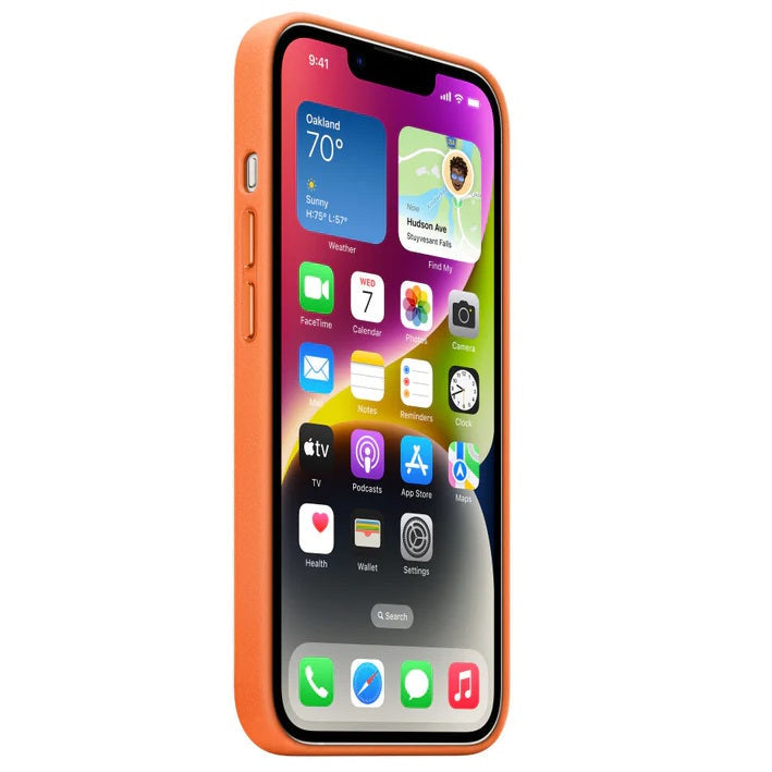 iPhone 13 Pro Max Leather Case with MagSafe - Orange