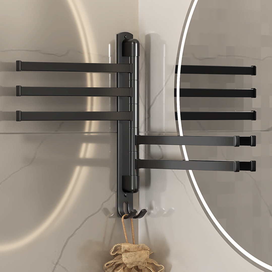 Rotating Multi-Function Bathroom Drying Pole