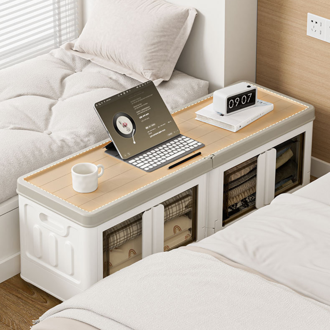 Space Saving Flip-Top Multi-Functional Storage Organizer