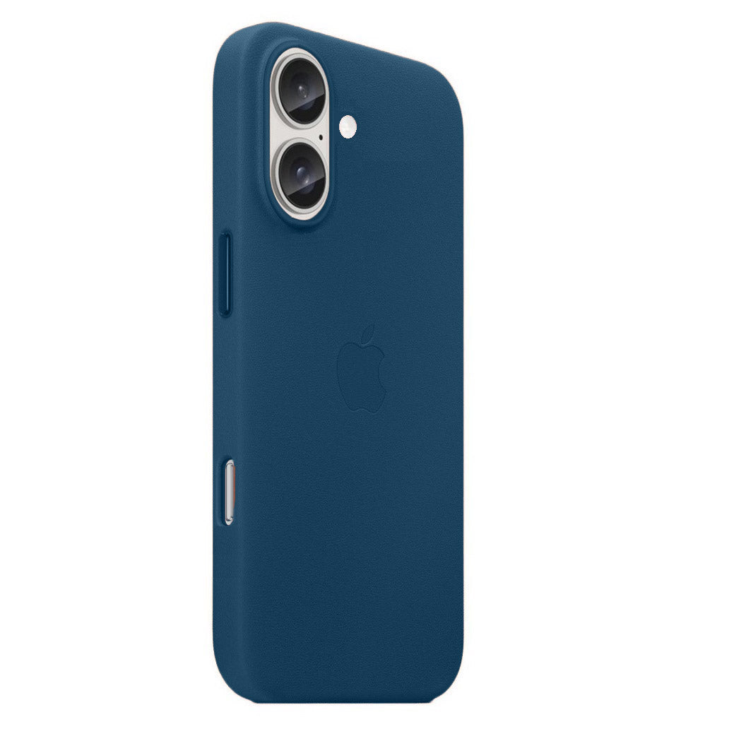 Apple iPhone 16 Leather Back Cover Case - Cosmo Blue