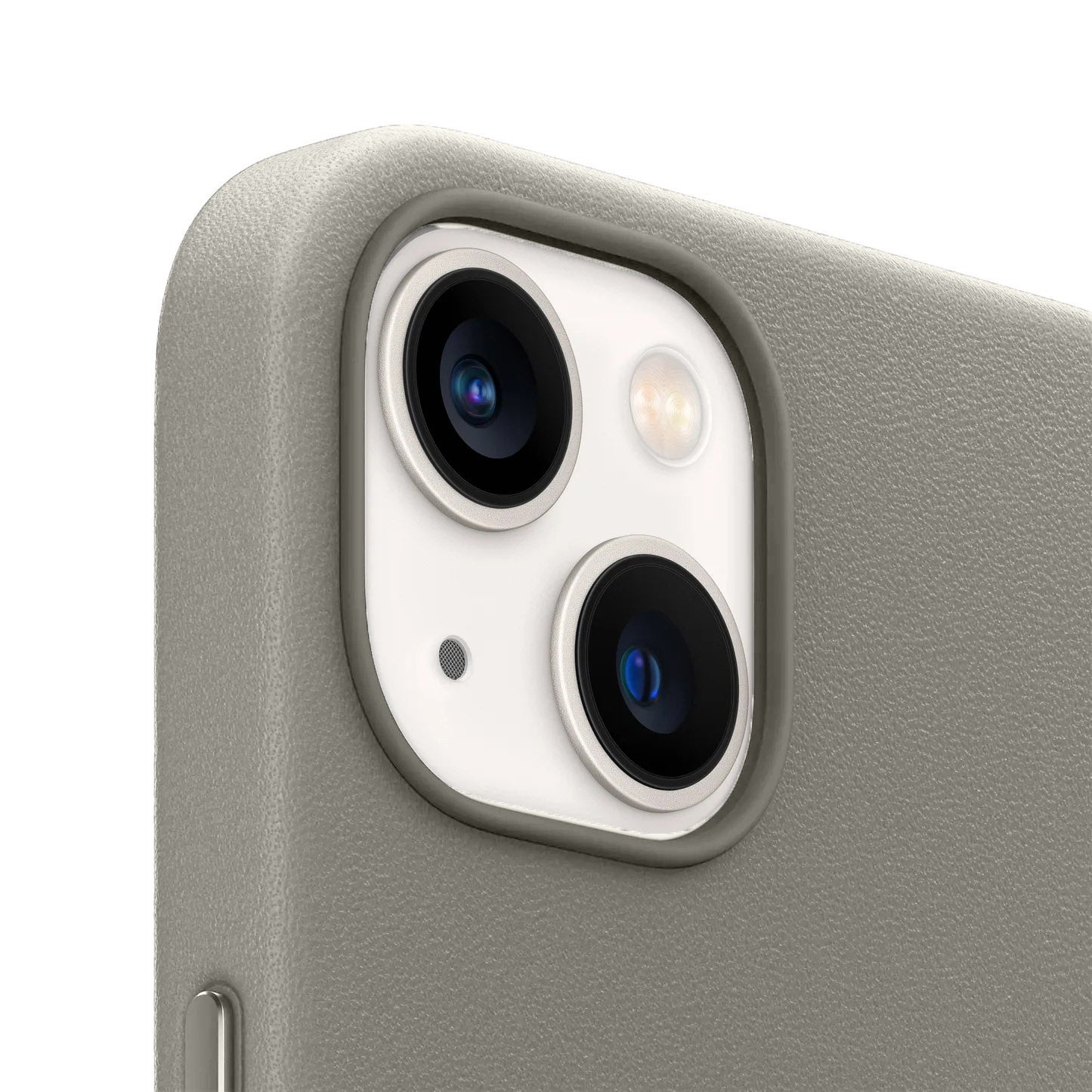 iPhone 15 Leather Back Cover Case with MagSafe – Dark Gray