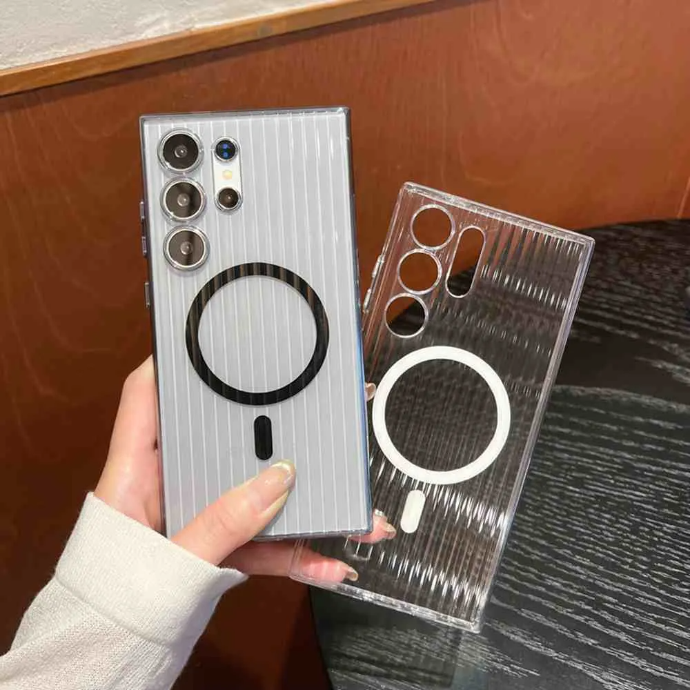 Galaxy S25 Ultra Zig-Zag Crystal Shield MagSafe Case