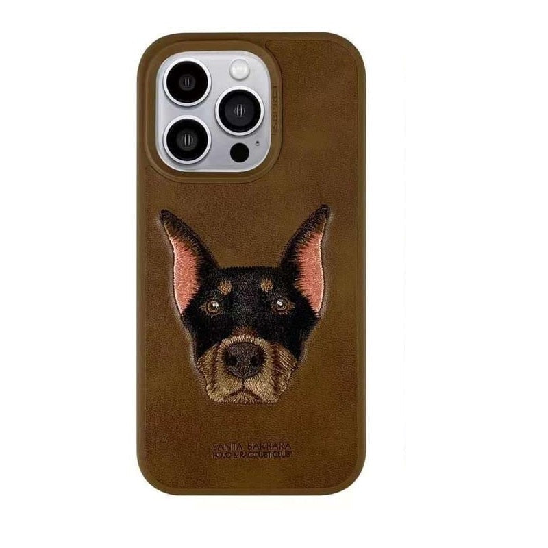 iPhone 13 Santa Barbara Polo Racquet Club’s Curtis(Dog) Series Embroided Case