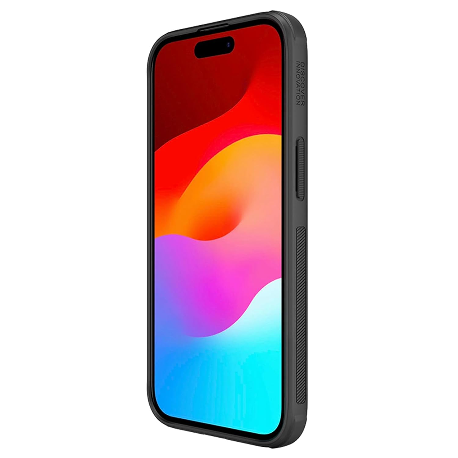 Nillkin Case for Apple iPhone 15 Plus (6.7" Inch) Super Frosted Shield Pro Hard Back Soft Border (PC + TPU) Shock Absorb Cover Raised Bezel Camera Protect PC without Logo Cut Black Color