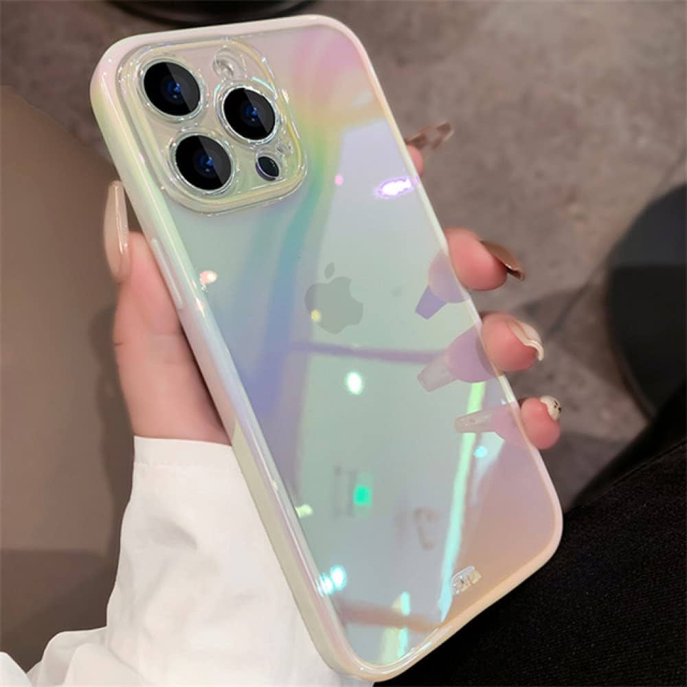 iPhone 14 Cover | Spigen Original Ultra Hybrid Transparent Mobile Cover For iPhone 14 Rainbow Gradient