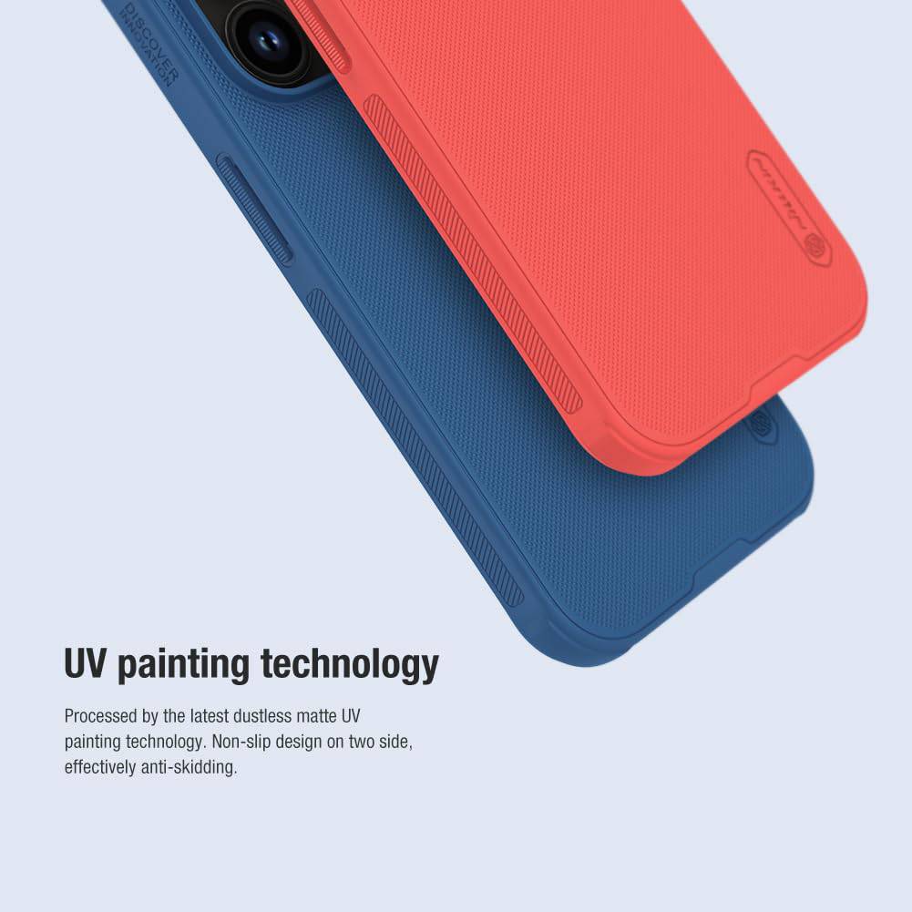 Nillkin Case for Apple iPhone 12 Pro (6.1" Inch) Super Frosted Shield Pro Hard Back Soft Border (PC + TPU) Shock Absorb Cover Raised Bezel Camera Protect PC without Logo Cut Black Color