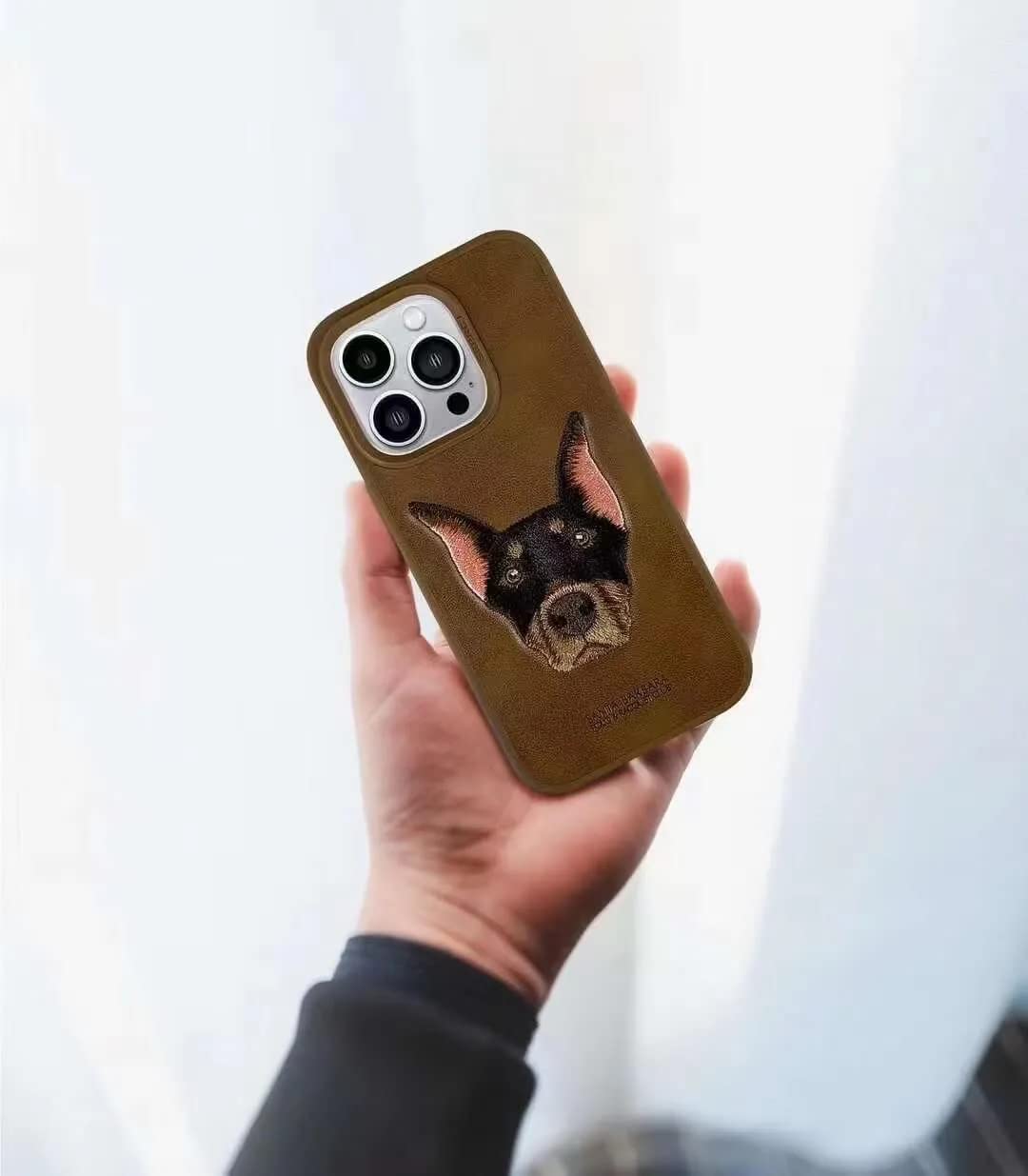 iPhone 13 Santa Barbara Polo Racquet Club’s Curtis(Dog) Series Embroided Case