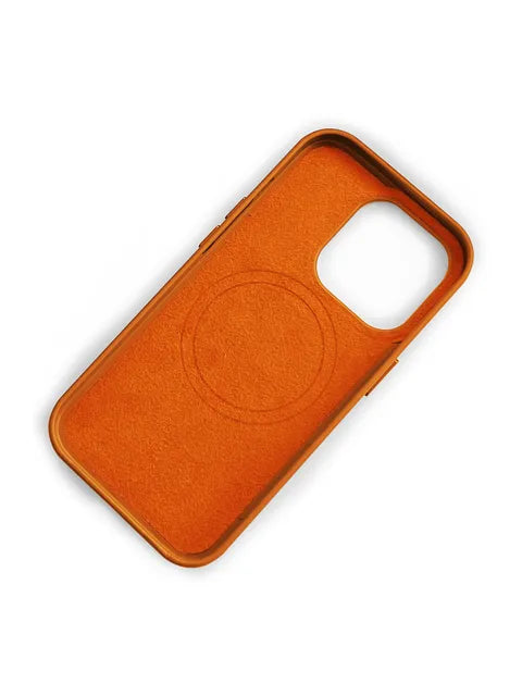 iPhone 13 Pro Max Premium Leather Magsafe Back Cover - Brown