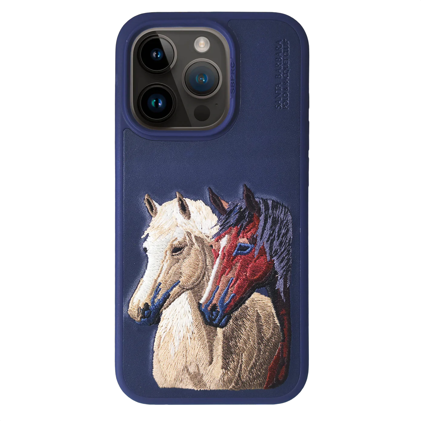 Santa Barbara Isidor Series Genuine Leather Case for iPhone 15 Pro - Blue