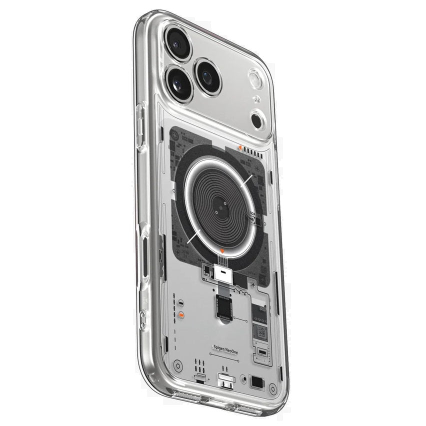iPhone 17 Pro Max Machine Style Hybrid Shockproof Case with Magsafe - Neon