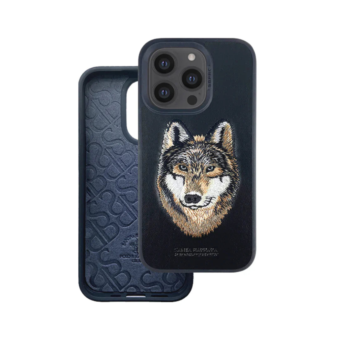 iPhone 14 Pro Max Santa Barbara Savanna Series Leather Case - Husky