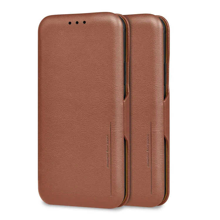 iPhone 14 Pro Max Professional Leather Wallet Flip Case Cover with Card Holder