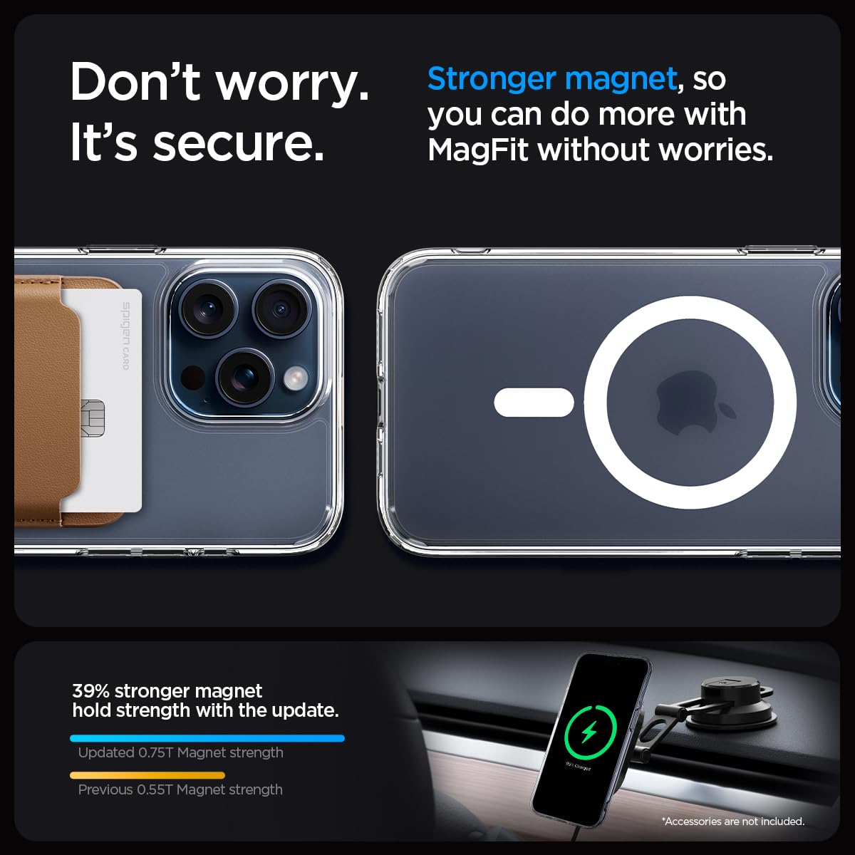 Spigen Ultra Hybrid Magfit Back Cover Case Compatible with iPhone 16 Pro (TPU + Poly Carbonate | Frost Clear)