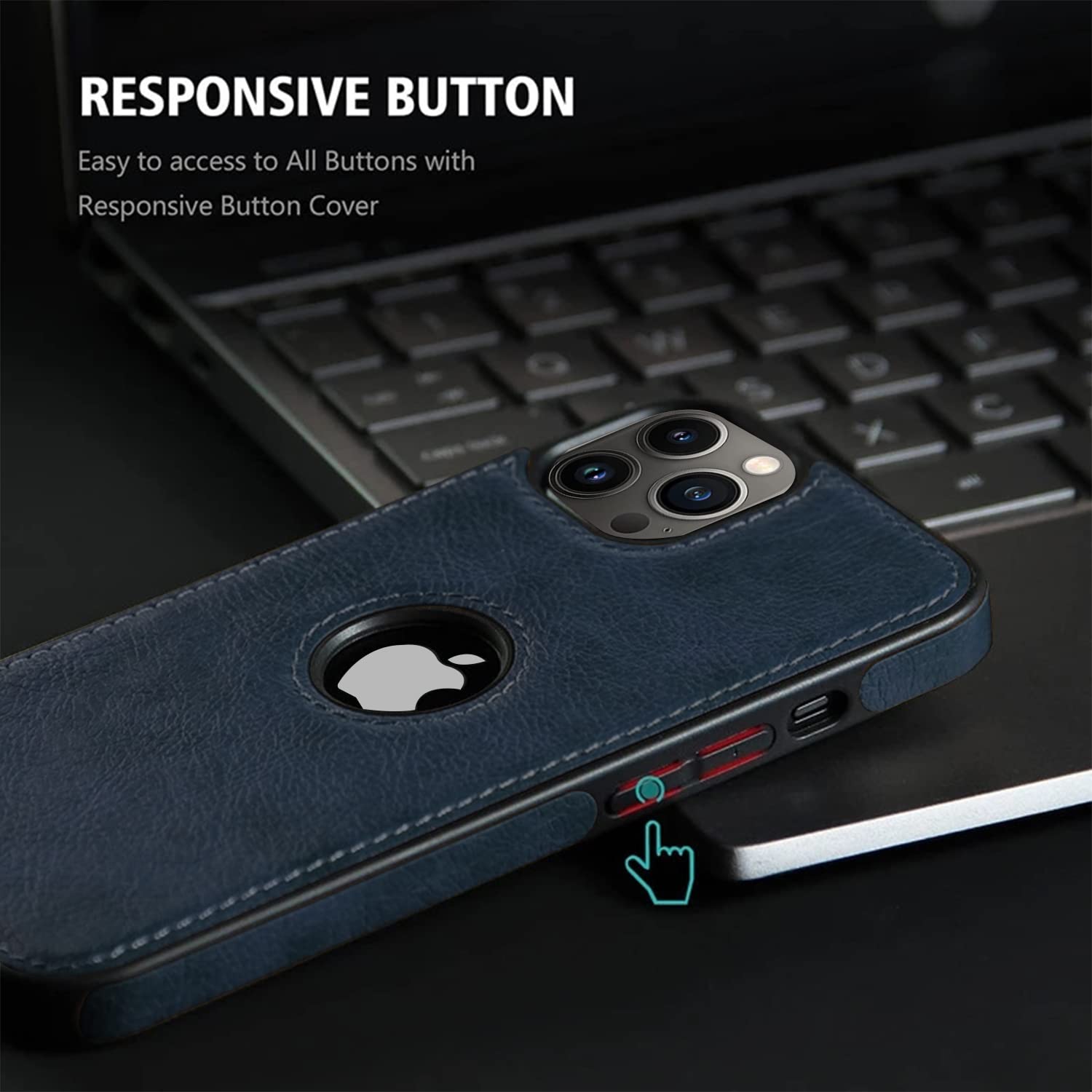 iPhone 14 Pro Max Leather Case Original PU Leather Classic Elegant Design