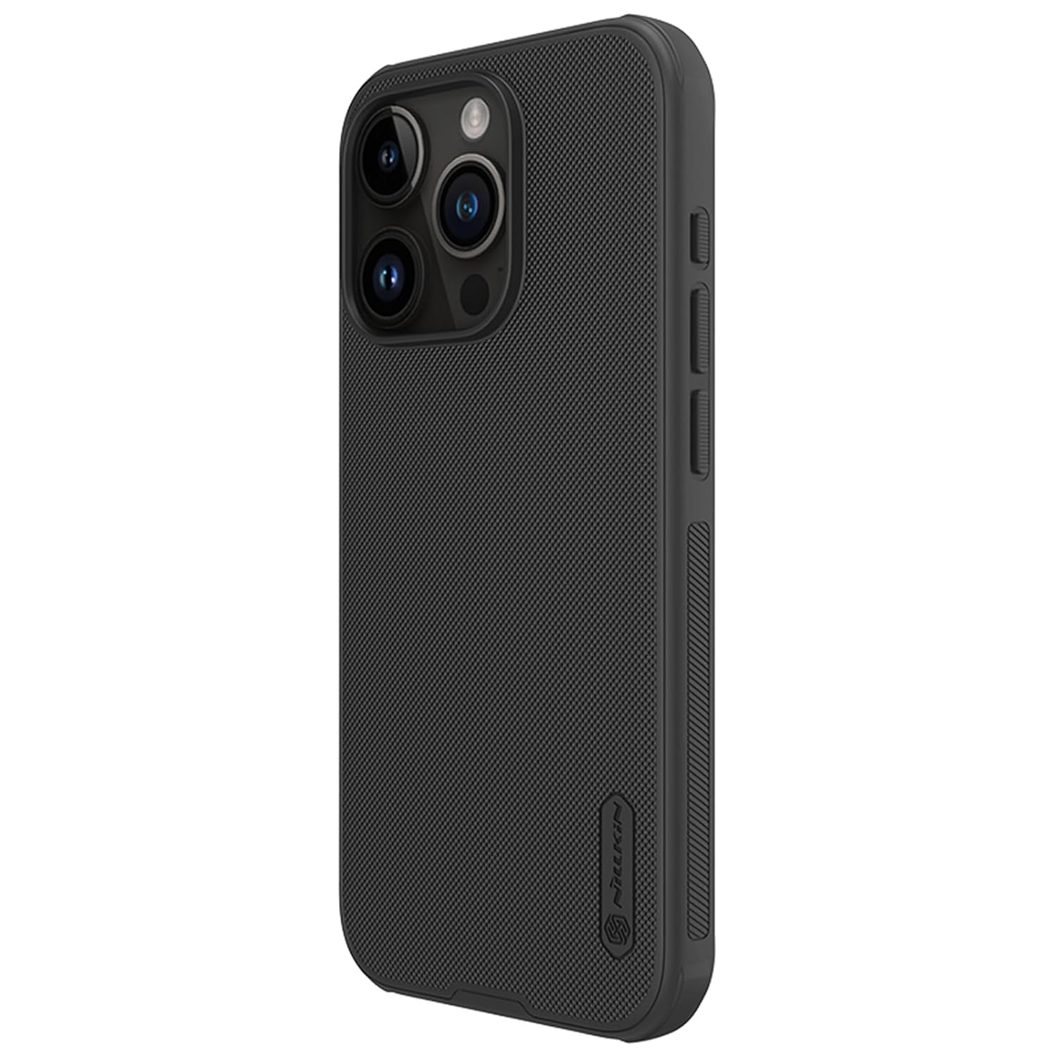 Nillkin Case for Apple iPhone 12 Pro (6.1" Inch) Super Frosted Shield Pro Hard Back Soft Border (PC + TPU) Shock Absorb Cover Raised Bezel Camera Protect PC without Logo Cut Black Color