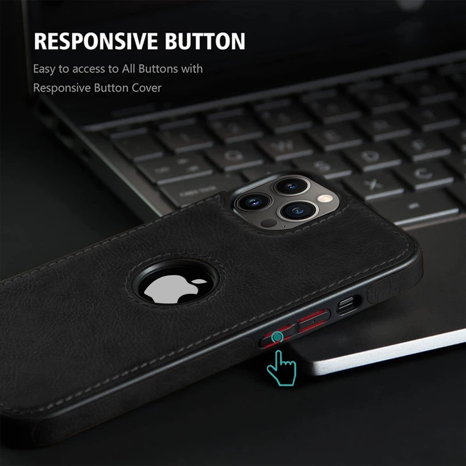 iPhone 14 Pro Max Leather Case Original PU Leather Classic Elegant Design