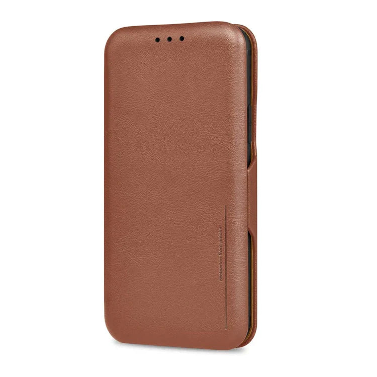 iPhone 14 Pro Max Professional Leather Wallet Flip Case Cover with Card Holder