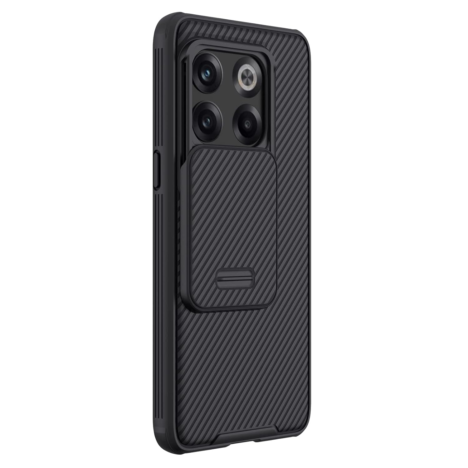 Nillkin Case for OnePlus 10T (1+10) T (6.7" Inch) CamShield Pro Camera Slider Double Layered Protection TPU + PC Black Color
