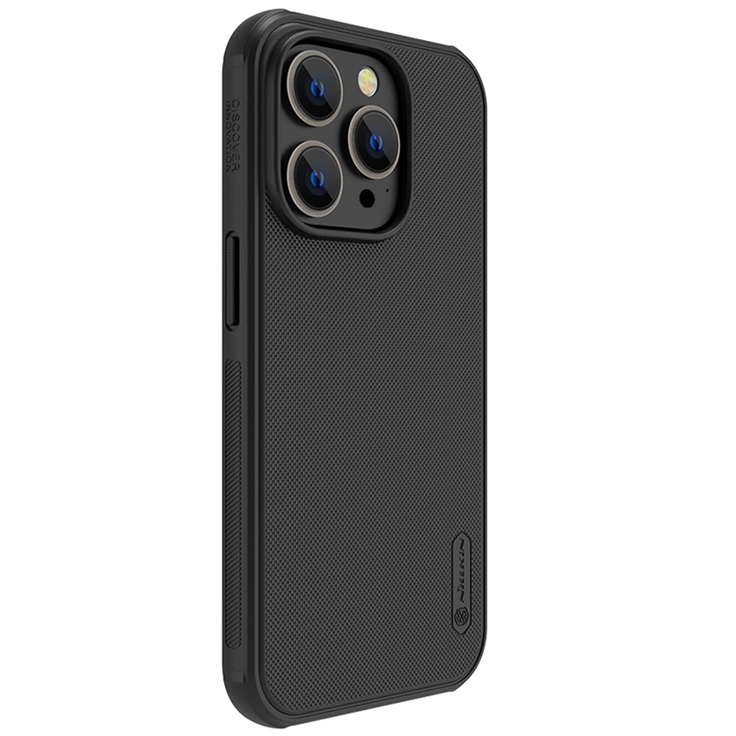 Nillkin Case for Apple iPhone 16 Super Frosted Shield Pro Magnetic Hard Back Soft Border (PC + TPU) Cover Raised Bezel Camera Protect Without Logo Cut Black
