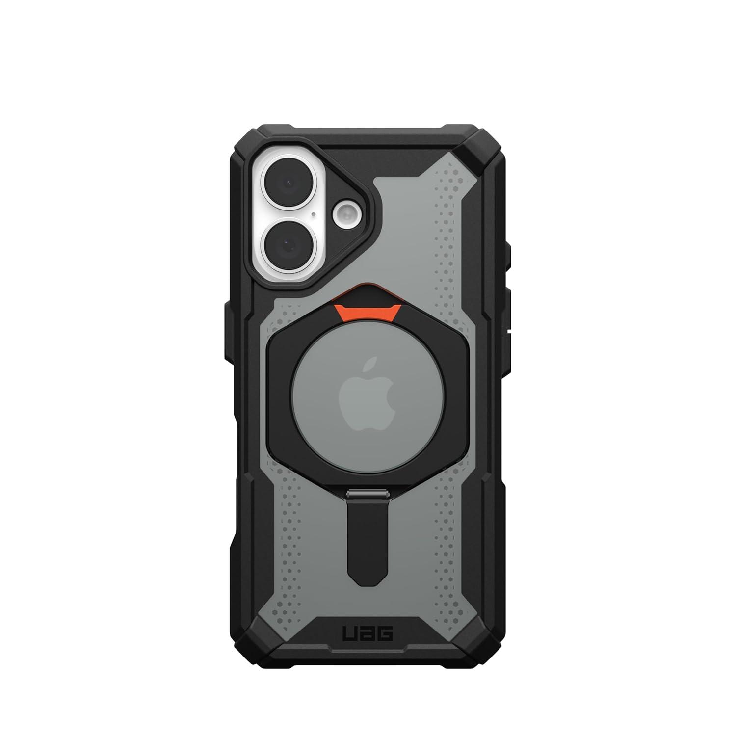 Urban Armor Gear UAG iPhone 16 Plus Case, Plasma XTE Mag-Safe Compatible, Rugged Lightweight Slim Shockproof Protective Case/Cover Designed for iPhone 16 Plus (2024) - Black/Orange
