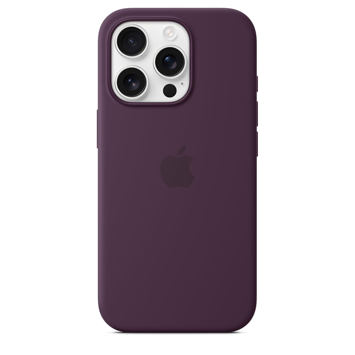 iPhone 16 Pro Silicon Magsafe Case with Camera Control Button & IC Working Animation) - Plum