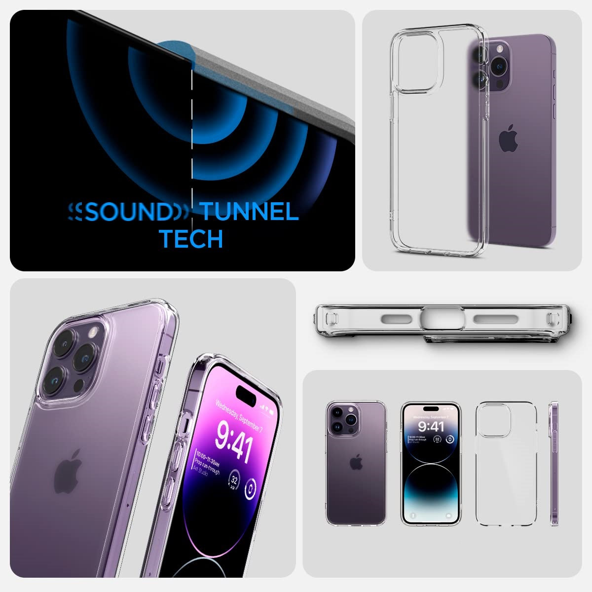 iPhone 14 Pro Max Hybrid Clear Shockproof Transparent Case