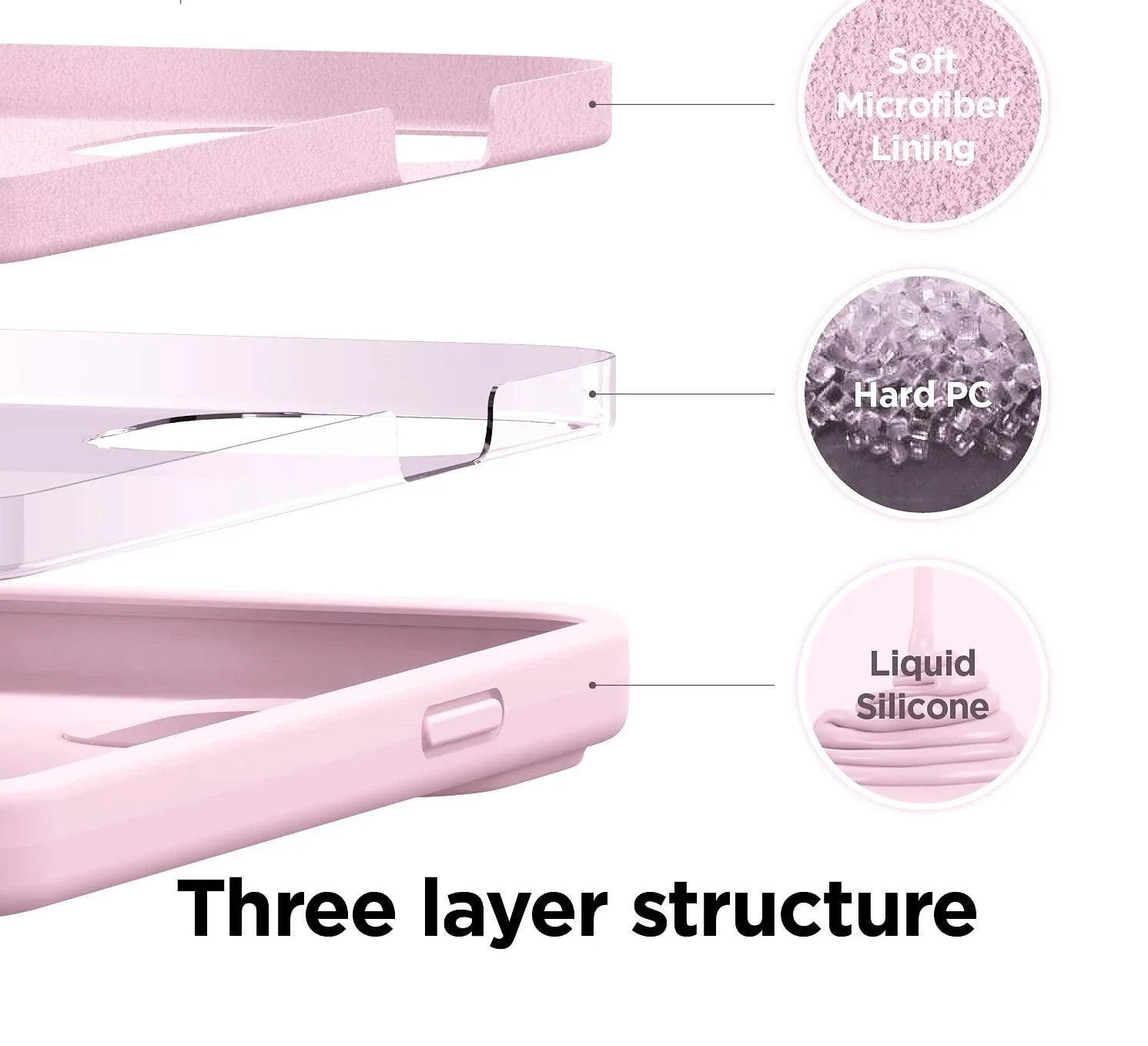 iPhone 13 Pro Max Liquid Silicon Case - Pink