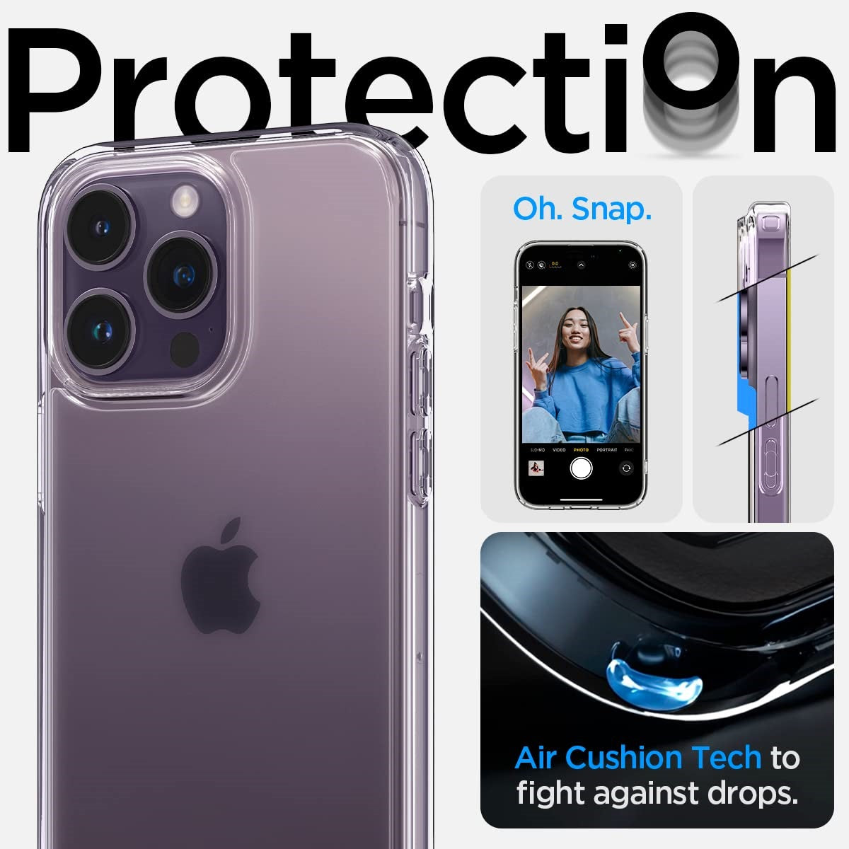 iPhone 14 Pro Hybrid Clear Shockproof Transparent Case