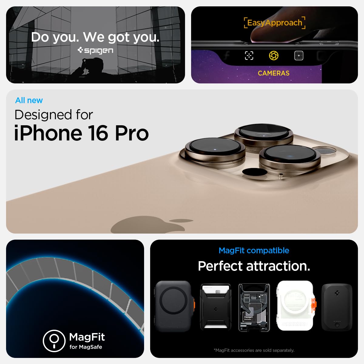 iPhone 16 Pro Machine Style Ultra Hybrid Zero One Shockproof Case with Magsafe - Black