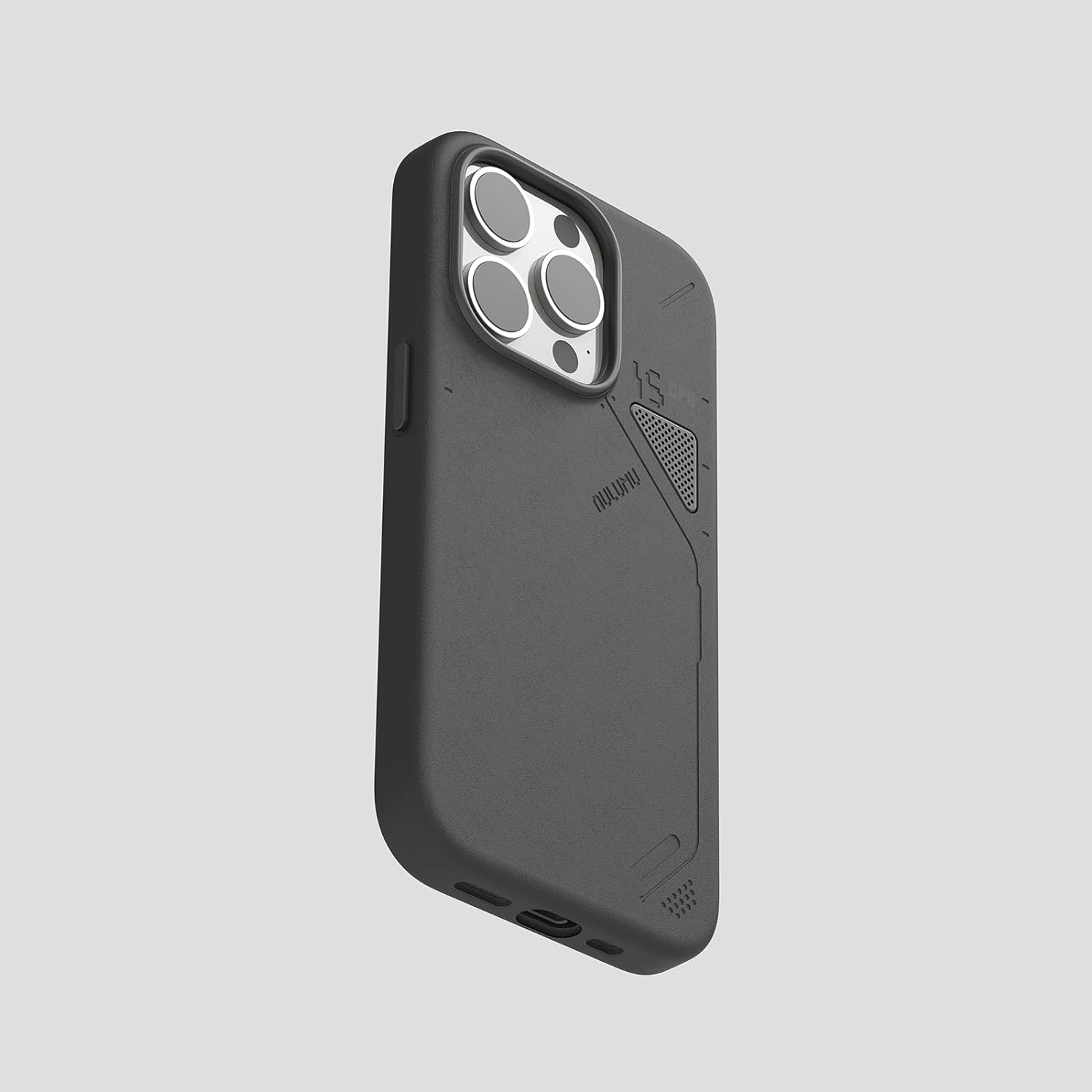 Aulumu A15 Magnetic Case for iPhone 15 Case Compatible with MagSafe, Translucent Matte Back Cover, Slim Soft TPU Frame, Anti-Fingerprint&Anti-Shockproof Protective Shell, Black
