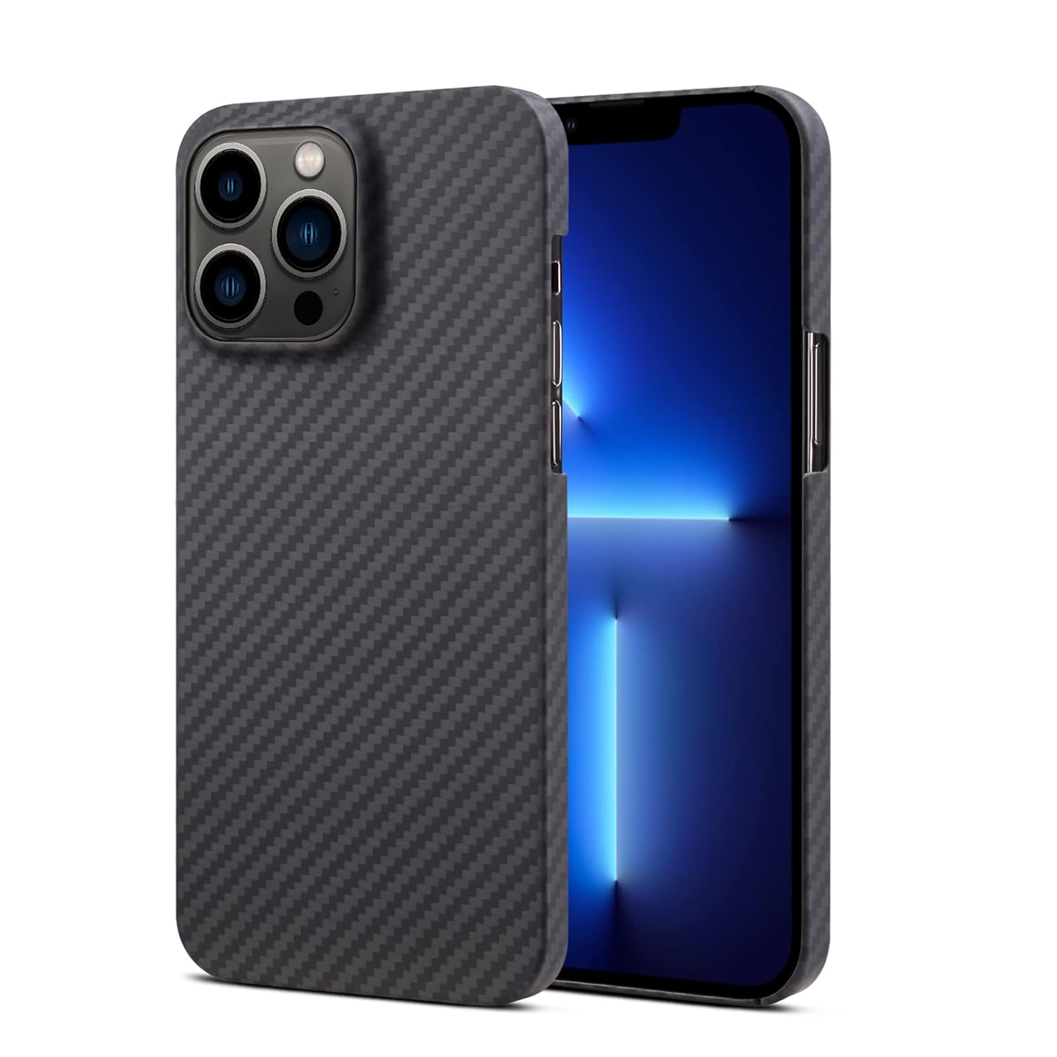 iPhone 14 Pro Max Dual Shade Carbon Fiber Kevlar Series Case