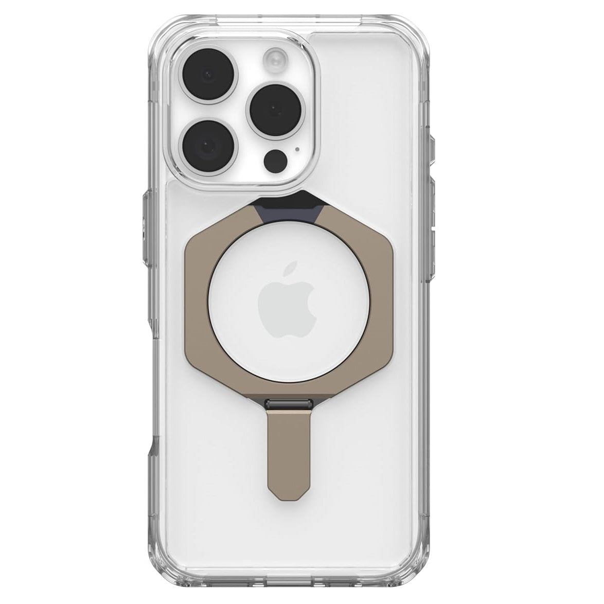 iPhone 16 Pro Max UAG Plasma XTE Armor Protective Case with Metal Magsafe Ring & Stand - Transparent
