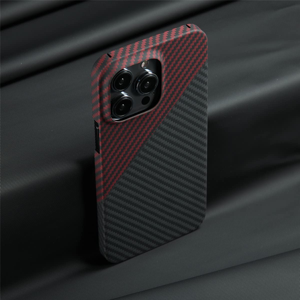 iPhone 14 Pro Max Dual Shade Carbon Fiber Kevlar Series Case
