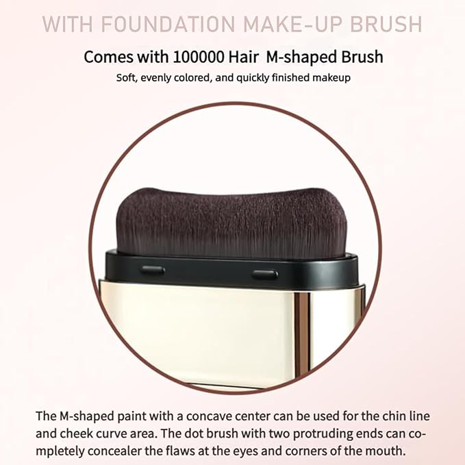 High Quality 2-in-1 Hydrating Foundation Stick with Brush