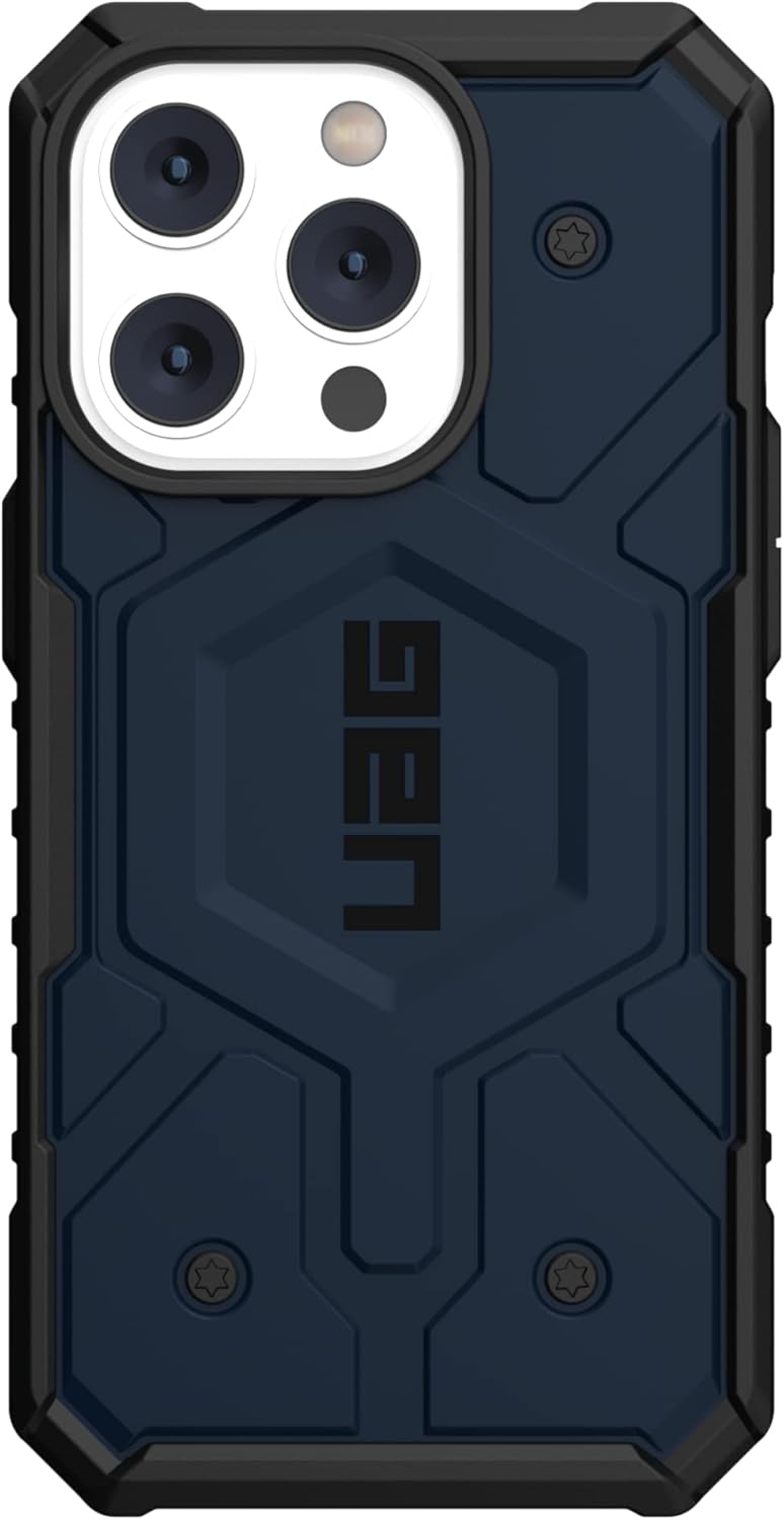 Urban Armor Gear TPU+PC iPhone 16 Pro UAG Case, Pathfinder Mag-Safe Compatible, Slim Fit Rugged Protective Case/Cover Designed For iPhone 16 Pro (Military Drop Tested) - Dark Blue