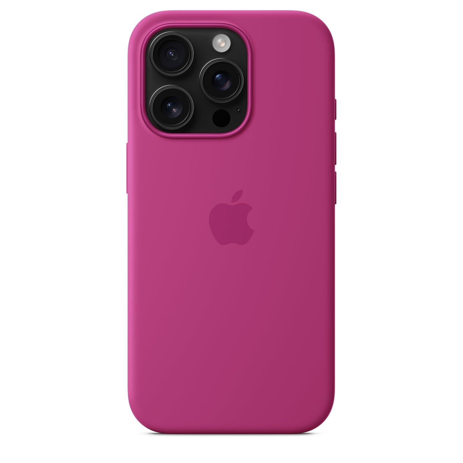 iPhone 16 Pro Silicon Magsafe Case with Camera Control Button & IC Working Animation) - Fuchsia