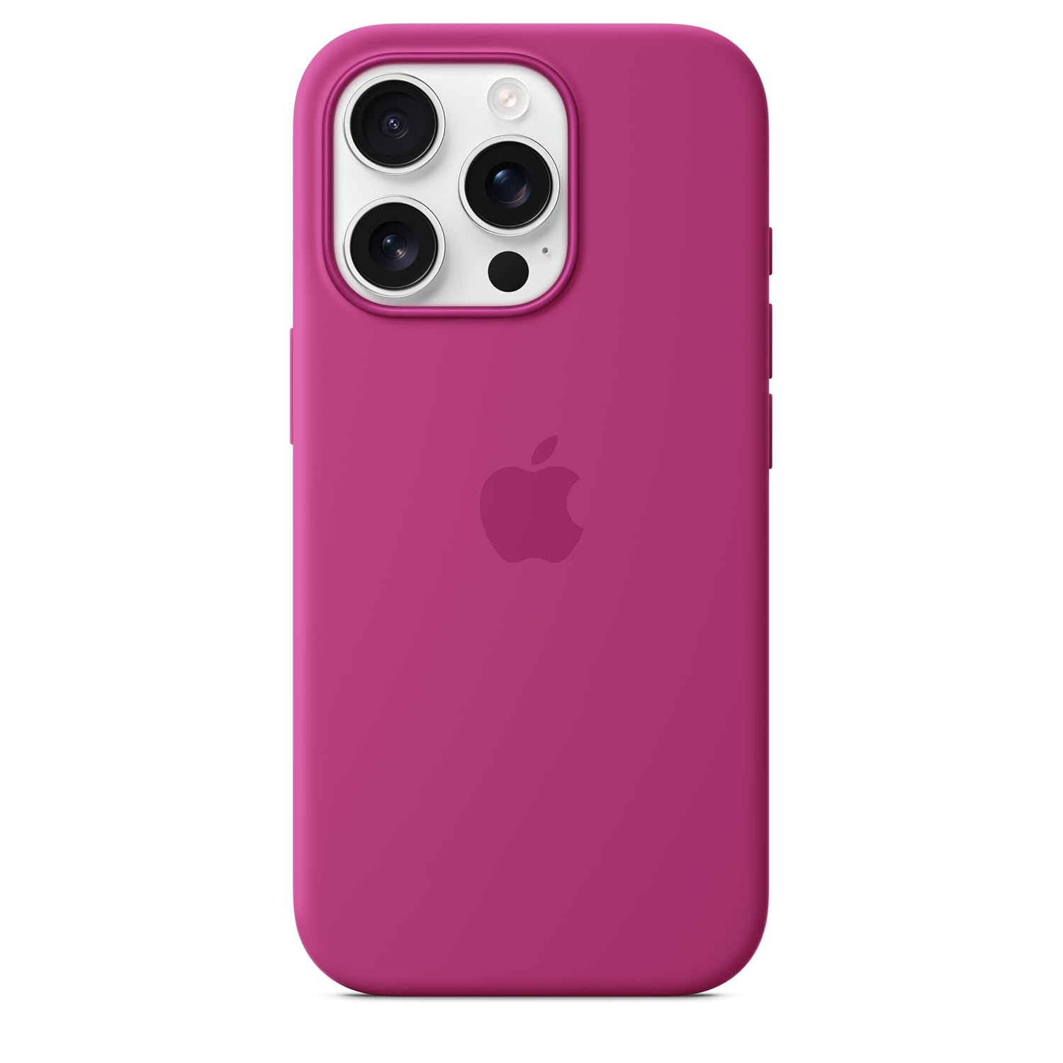 iPhone 16 Pro Max Silicon Case Magsafe New Camera Control Button - Fuchsia