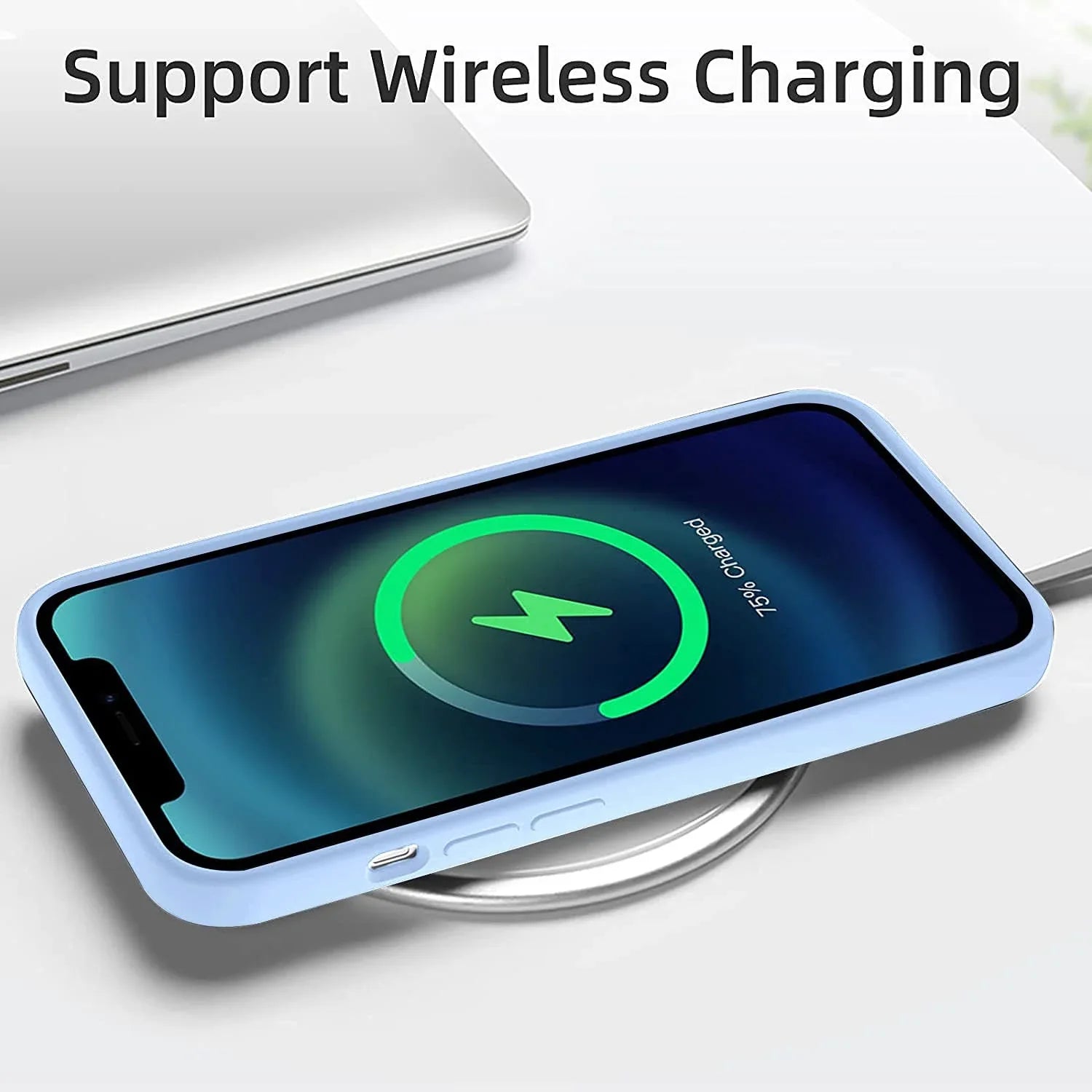 iPhone 13 Pro Max Liquid Silicon Case - Sierra Blue