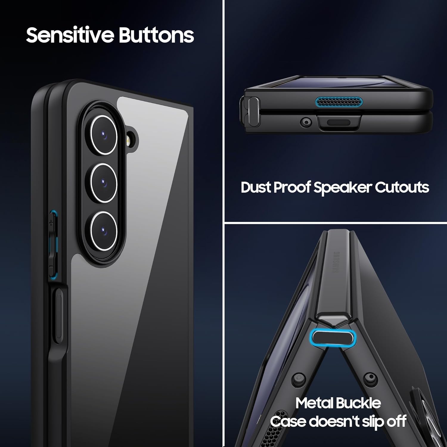 Samsung Galaxy Z Fold 6 Shockproof Case with Folding Protection