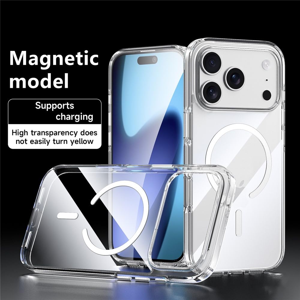 iPhone 17 Pro Anti Yellowing Series Transparent Cover with Magsafe - Clear